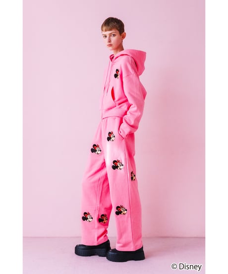 Disney / EMBROIDERY SWEAT PANTS(ミニー)【WCJ-TD-045PNK02】