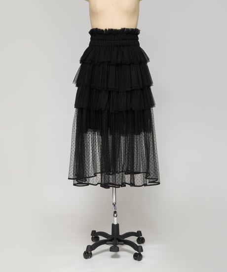 チュールスカート【WCJ-PP-072BK】