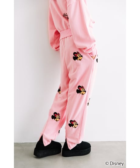 Disney / EMBROIDERY SWEAT PANTS(ミニー)【WCJ-TD-045LPK02】