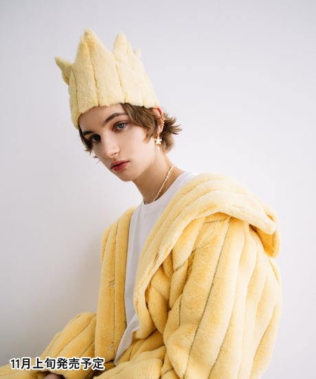 匿名発送！WCJ 裏起毛トレーナー ギャザースリーブトップス長袖　麦わら帽子 アルシーヴ archives ギャザースリーブクロップドスウェット