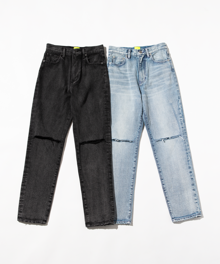 SLIM KNEE CUT DENIM PANTS【WCJ-GM-013BU】 | WCJ O