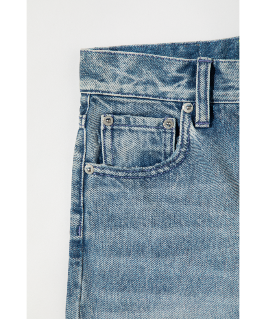 SLIM KNEE CUT DENIM PANTS【WCJ-GM-013BU】 | WCJ O