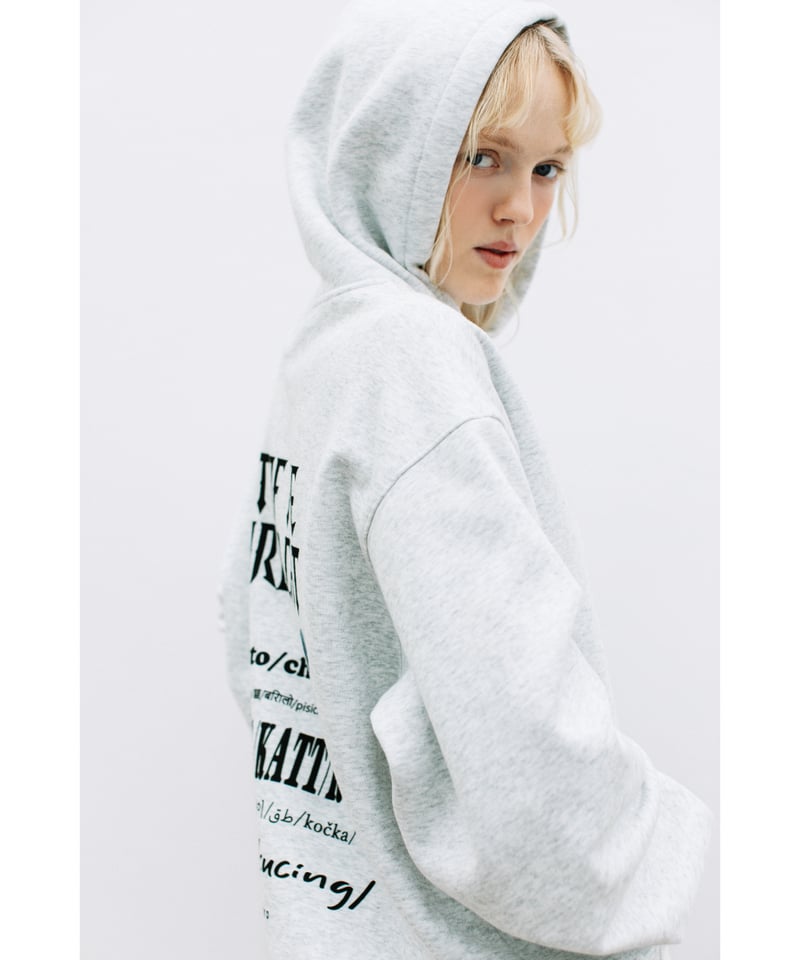 CAT OF THE WORLD ZIP UP HOODIE【WCJ-LK-021GRY】 |