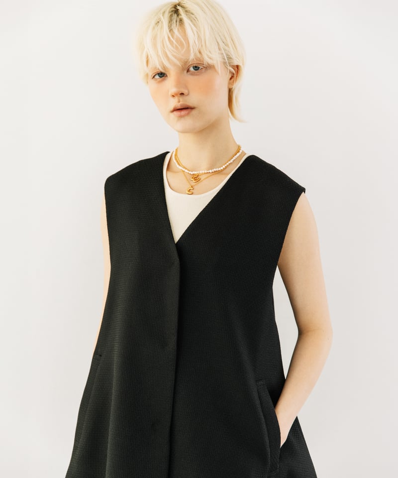 yori ブラック フレアベスト フレアベスト【WCJ-PP-130BLK】 | WCJ OFFICIAL WEB STORE