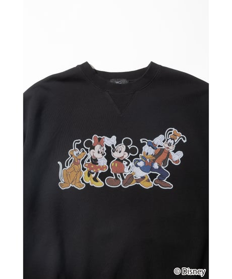 Disney / MICKEY AND FRIENDS SWEAT TOP【WCJ-TD-026BLK】