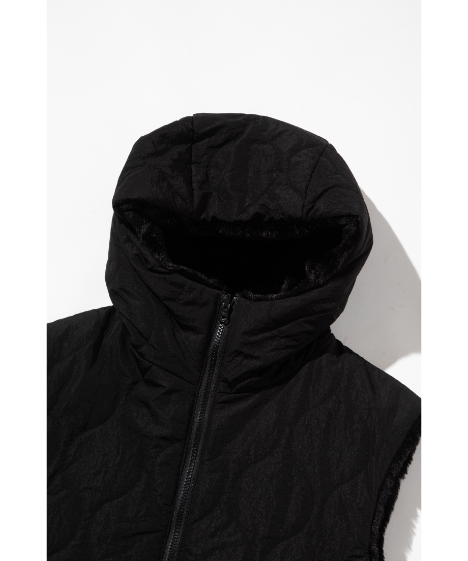 WCJ リバーシブルダウンベスト CJ-JF-069BLK-BLK