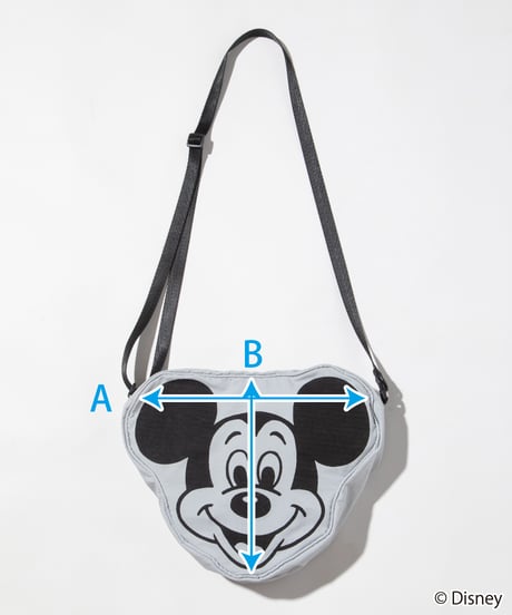 Disney / FACE DESIGN SHOULDER BAG（S）(ミッキー)【WCJ-GC-057GRY01】