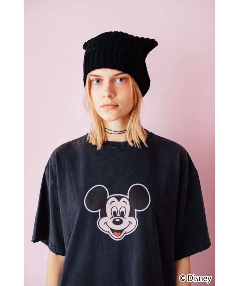 Disney / OVER DYE SS TEE(ミッキー)【WCJ-GC-027BLK01】 Disney / OVER DYE SS TEE(ミッキー)【WCJ-GC-027BLK01】