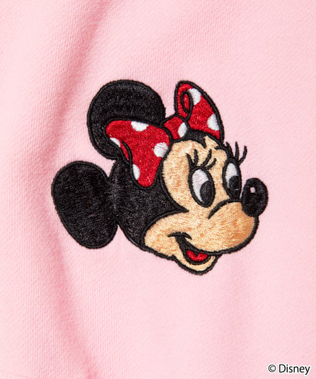Disney / EMBROIDERY ZIP HOODIE(ミニー)【WCJ-TD-044LPK02】
