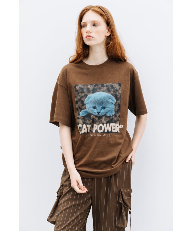 CAT POWER SS TEE【WCJ-LK-020BRN】 | WCJ OFFICIAL
