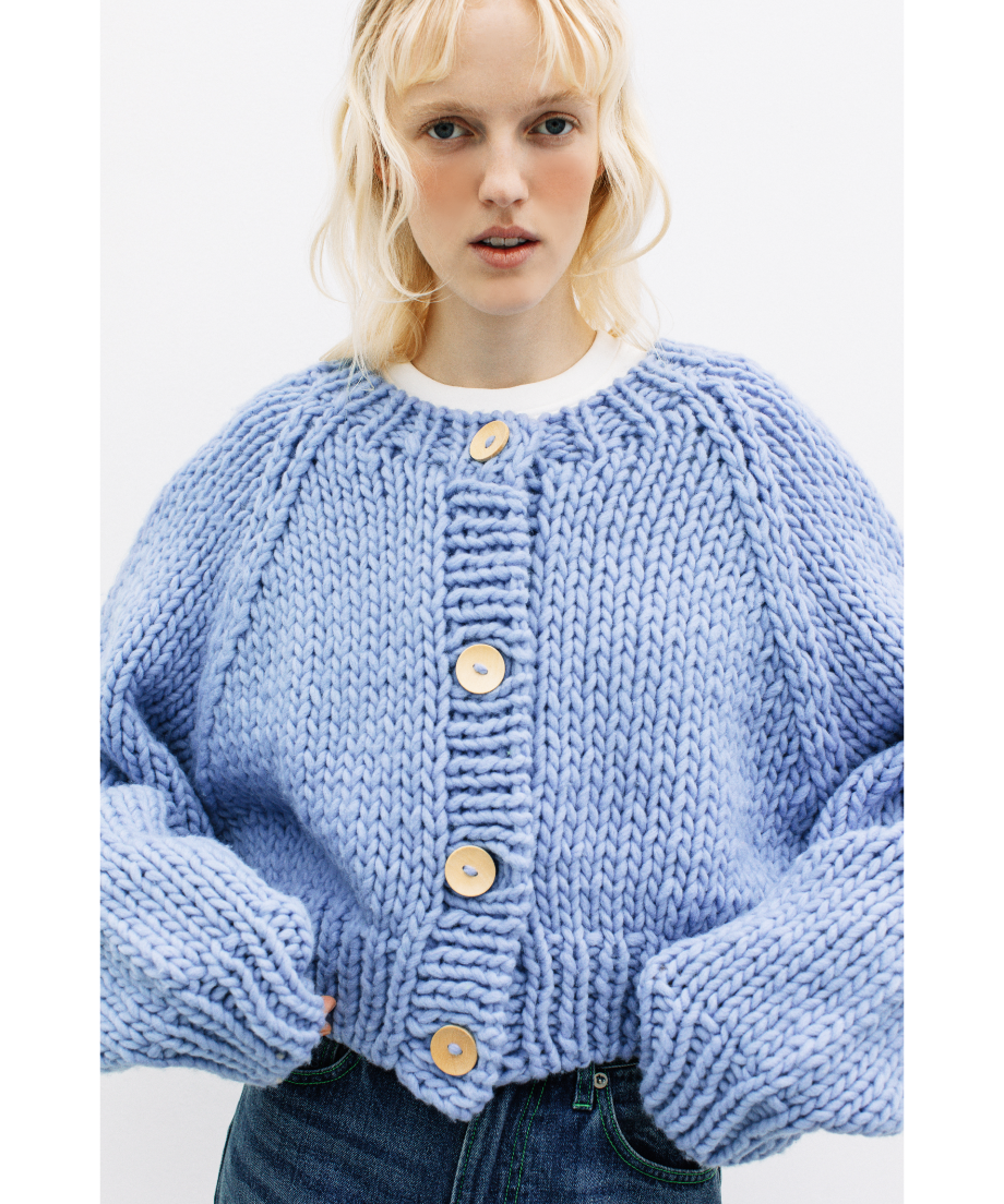 ハンドニットカーディガン【WCJ-NA-001LBU】 | WCJ OFFICIAL WEB  