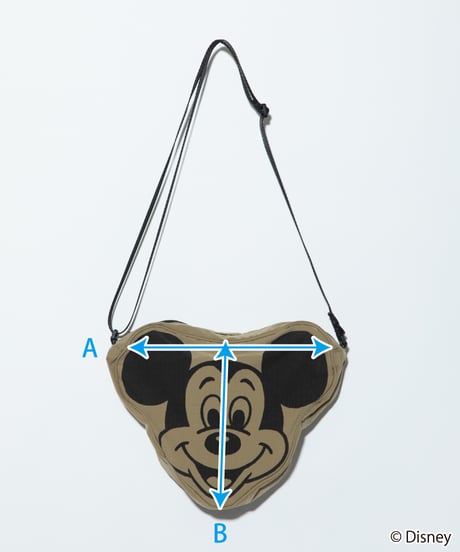 Disney / FACE DESIGN SHOULDER BAG（S）(ミッキー)【WCJ-GC-057BRN01】