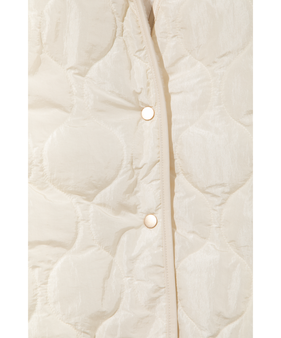 ひょうたんキルトリバーシブルコート【WCJ-JF-064IVO-IVO