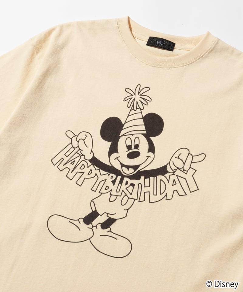 Disney / HAPPY BIRTHDAY TEE(ミッキー)【WCJ-TD-005IVO