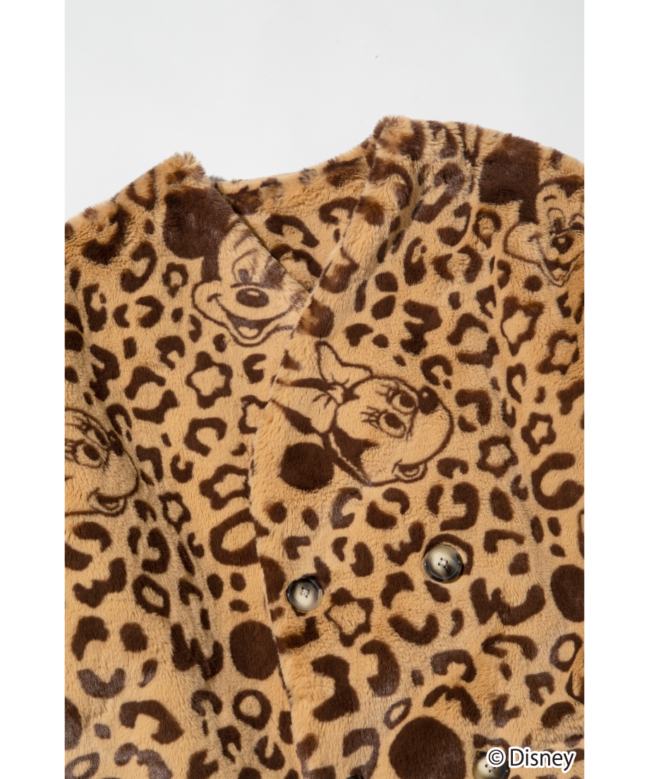 WCJ LEOPARD DESIGN COAT ミッキーレオパード