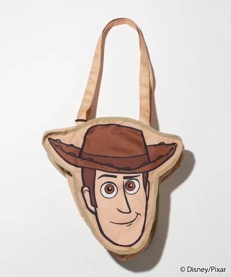 Disney&Pixar / TOY STORY / FACE DESIGN COLOR TOTE BAG(ウッディ)【WCJ-GC-061BEG21】※6月下旬発売予定