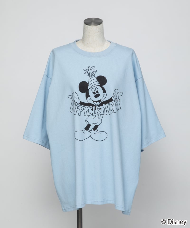 Disney / HAPPY BIRTHDAY TEE(ミッキー)【WCJ-TD-005WHT
