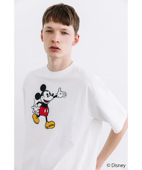 Disney / OVER DYE SS TEE(ミッキー)【WCJ-GC-054WHT01】