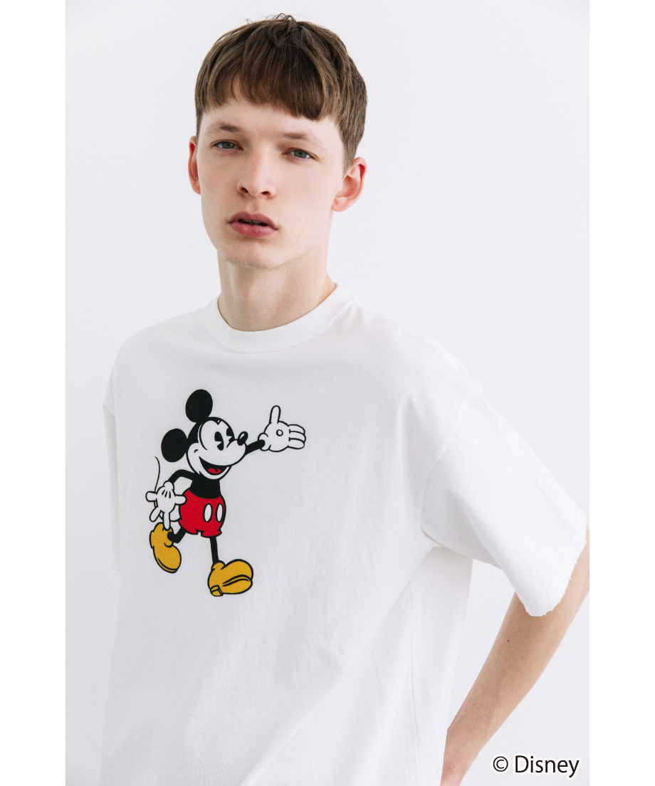 Disney / OVER DYE SS TEE(ミッキー)【WCJ-GC-054WHT01】 Disney / OVER DYE SS TEE(ミッキー)【WCJ-GC-054WHT01】