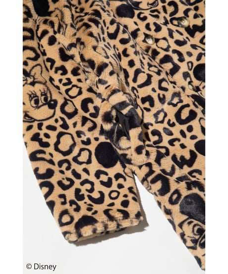 Disney / LEOPARD DESIGN COAT【WCJ-NA-048BEG-BLK】