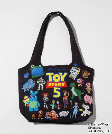 【撥水】Disney&Pixar / TOY STORY 5 / 膨張エコバッグ【WCJ-TD-058BLK】