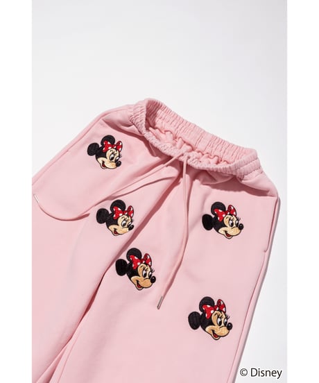 Disney / EMBROIDERY SWEAT PANTS(ミニー)【WCJ-TD-045LPK02】