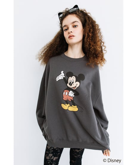 Disney / BIG SWEAT TOP(ミッキー)【WCJ-NA-041DGY01】