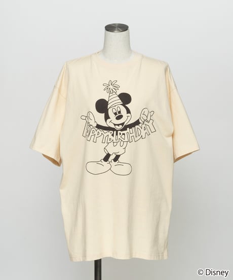 Disney / HAPPY BIRTHDAY TEE(ミッキー)【WCJ-TD-005IVO01】