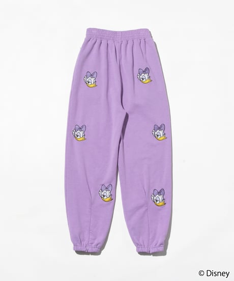 Disney / EMBROIDERY SWEAT PANTS(デイジー)【WCJ-TD-045PUR04】