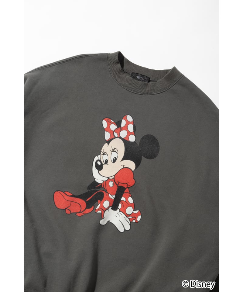 Disney / SWEAT TOP(ミニー)【WCJ】 Disney / MINNIE SWEAT TOP【WCJ-TD-021DGY】 ※2月下旬発