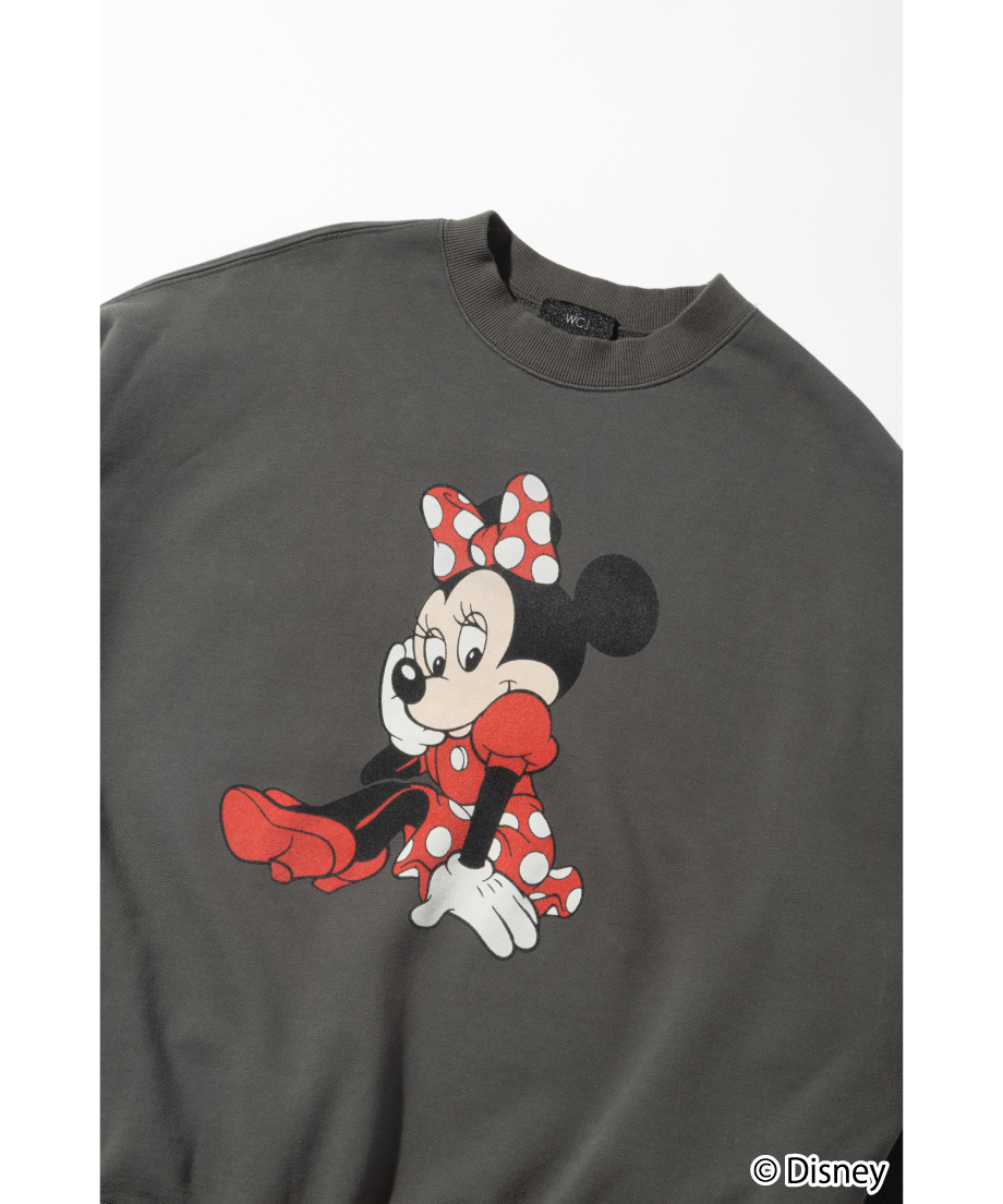 Disney / MINNIE SWEAT TOP【WCJ-TD-021DGY】 ※2月下旬発