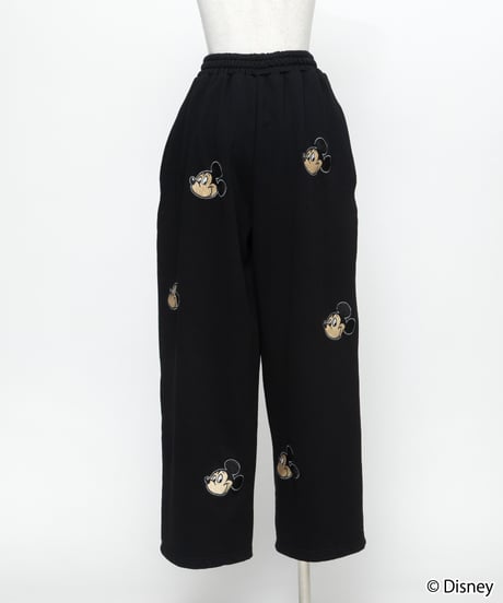 Disney / EMBROIDERY SWEAT PANTS(ミッキー)【WCJ-TD-045BLK01】