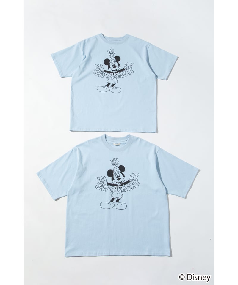 WCJミッキーマウス HAPPY BIRTHDAY Tシャツ Disney / HAPPY BIRTHDAY TEE(ミッキー)【WCJ-TD-005WHT
