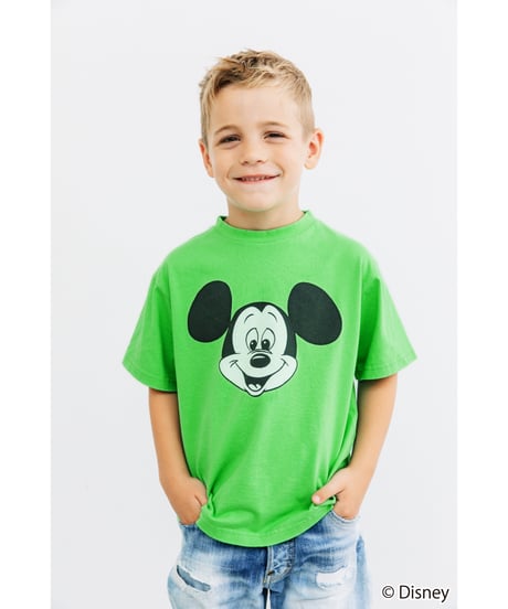 Disney / KIDS TEE（ミッキー）【WCJ-GC-051GRN01】