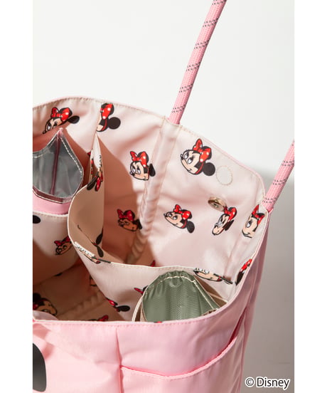 【撥水】Disney / REVERSIBLE TOTE BAG(ミニー)【WCJ-TD-012PNK-BEG02】