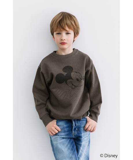 Disney / KIDS SWEAT TOP(ミッキー)【WCJ-TD-002DGY01】