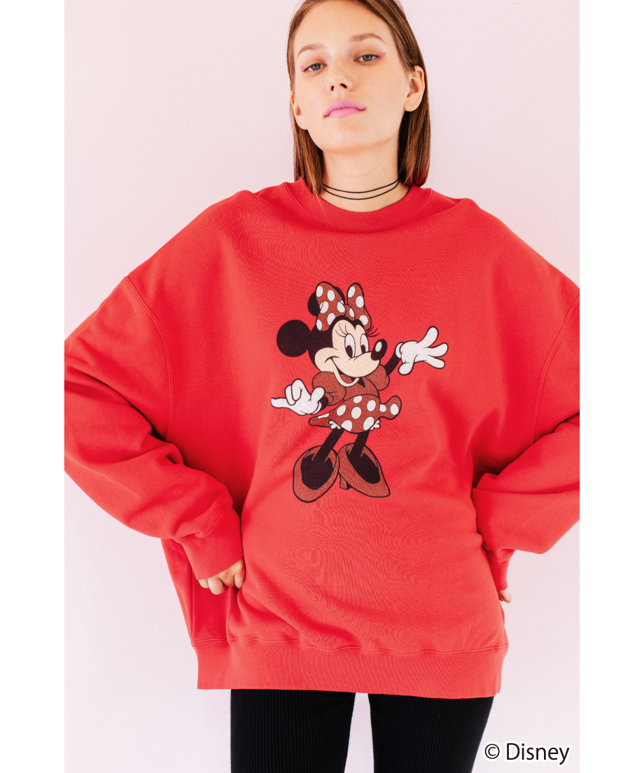 Disney / BIG SWEAT TOP(ミニー)【WCJ-NA-041RED02】 | Disney / BIG SWEAT TOP(ミニー)【WCJ-NA-041RED02】 |