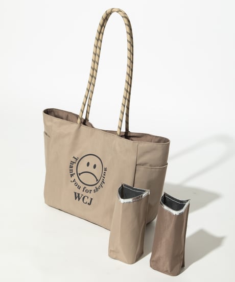 【撥水】リバーシブルトートバッグ【WCJ-TB-014BEG-MOC】