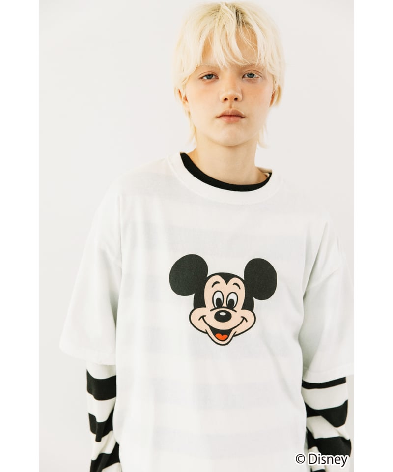 Disney / OVER DYE SS TEE（ミッキー）【WCJ-GC-027WHT01】