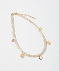 チャーム付きビーズネックレス【WCJ-GB-021PUR】 | WCJ OFFICIAL WE