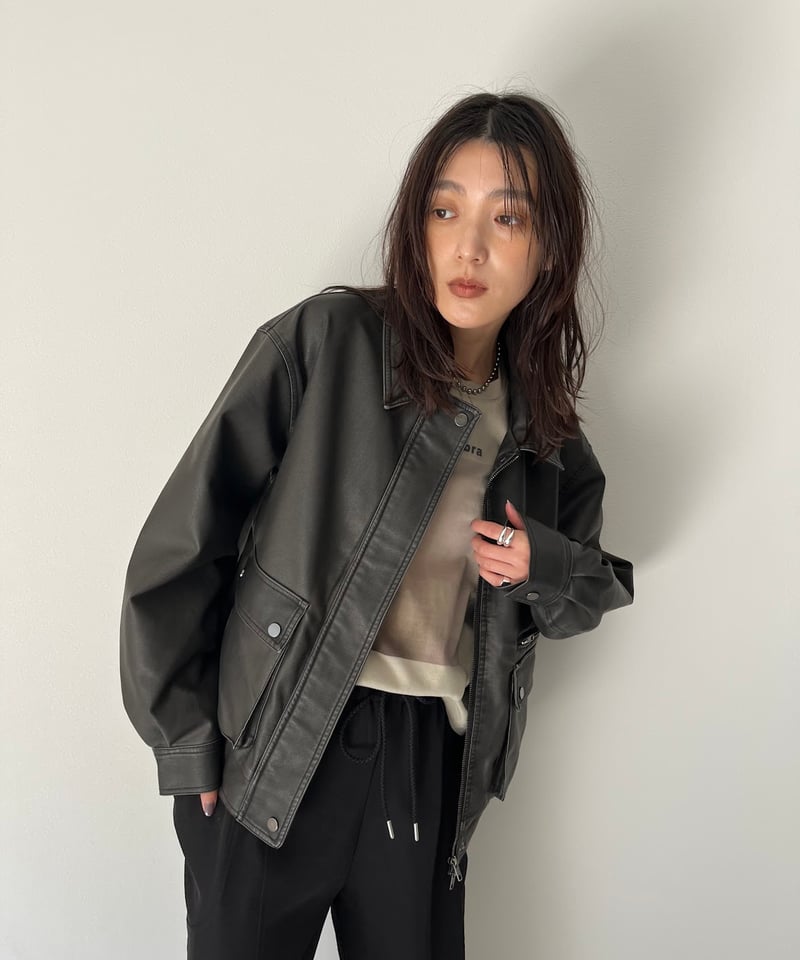 専用♡♡AGAWD♡フェイクレザーブルゾン♡送料込み アガウド AGAWD♡フェイクレザーブルゾン♡送料込み アガウド