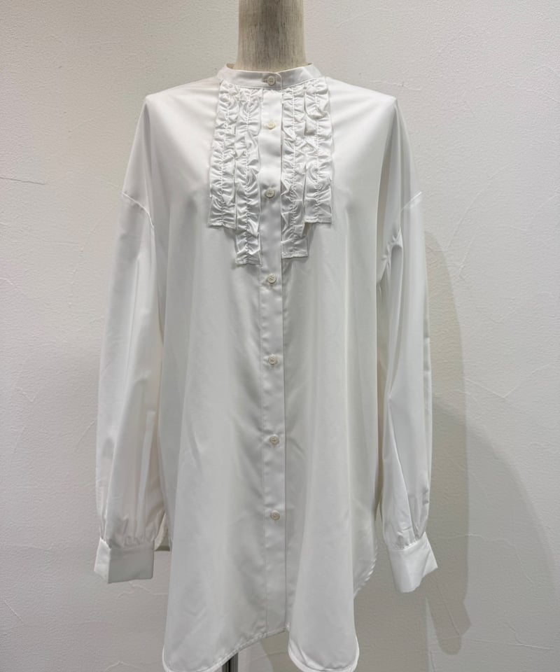 【新品タグ付き】シアントーキョー　レースパッチオーバーシャツ　ブラウス CYAN tokyo シアントーキョー 25春夏ご予約】 ボタニカル刺繍