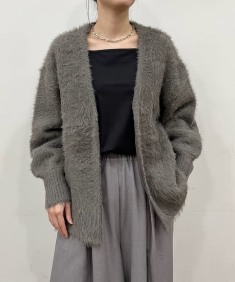 《締切4/29(火)23:59まで》9/中〜【 siro de labonte 】shaggy knit wearing cardigan / R543108