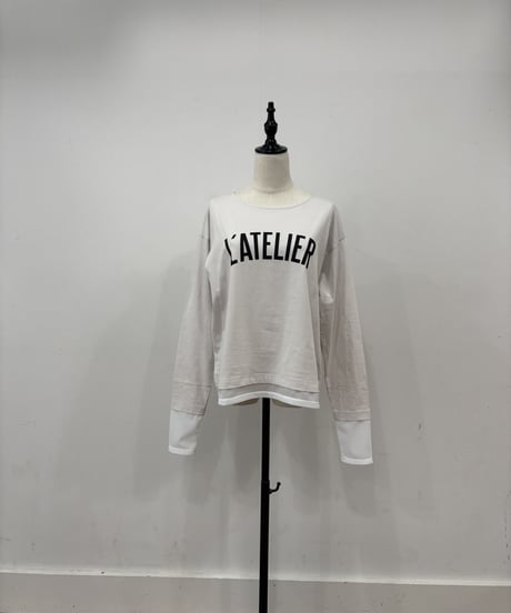 《締切4/29(火)23:59まで》8/上〜中【 siro de labonte 】30/-highgauge cotton L’ATELIER docking T / R543202