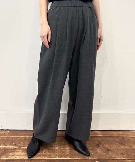 《締切4/29(火)23:59まで》8/中〜末【 siro de labonte 】stretch twill tuck easy pants / R543308