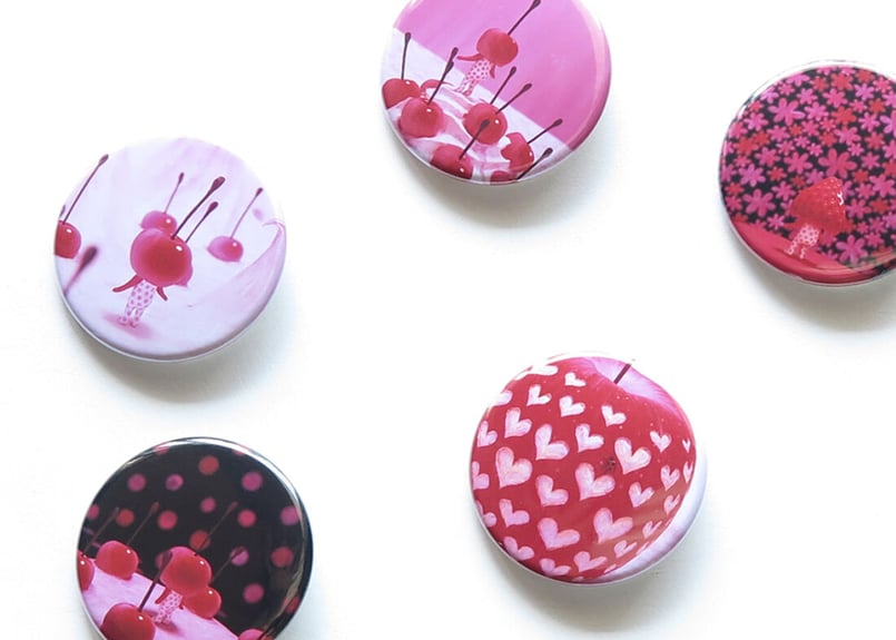 オンラインストア限定 Ø 44mm 缶バッジ 5個セット yuji iwasaki