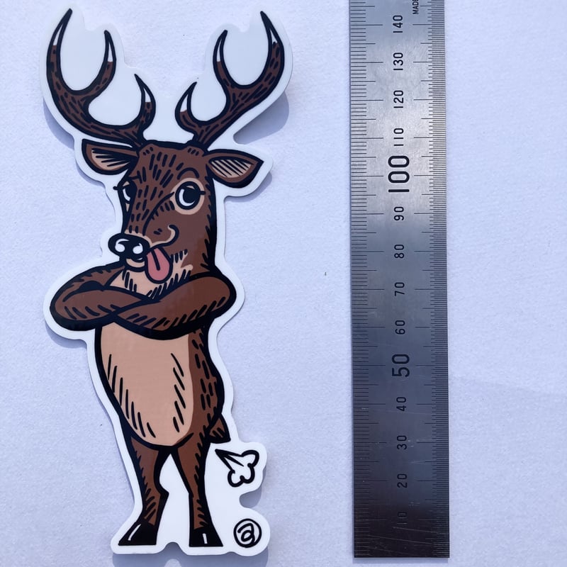 シカティック ステッカー 大 | 古座川ジビエ オンラインストア