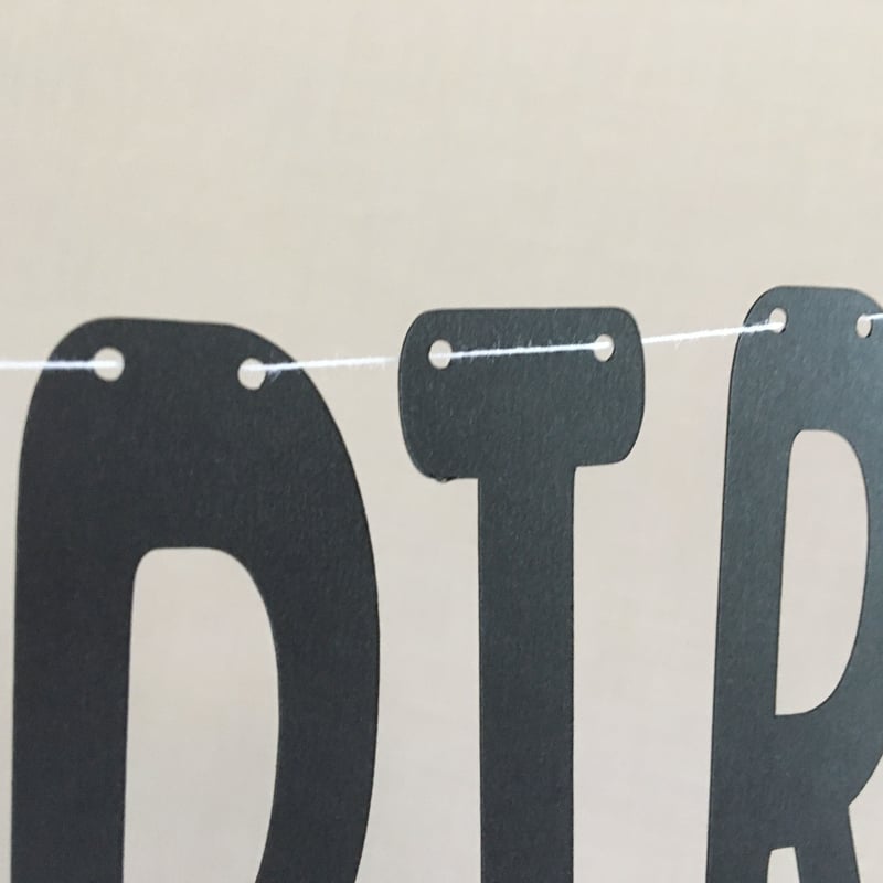 恐竜】誕生日ガーランド | メグロカタガミ