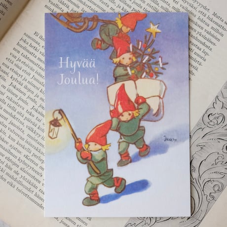KORTTIEN TALO社 クリスマスポストカード「Martta Wendelin（1）」