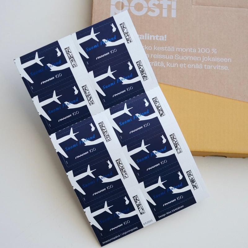 Posti フィンランド郵便局 / 切手 Finnair フィンエアー 100周年（2023